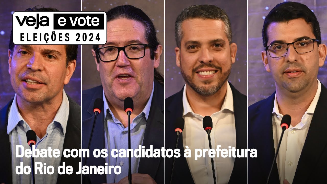 Veja o debate com candidatos a prefeito do Rio sobre segurança, saúde e mobilidade