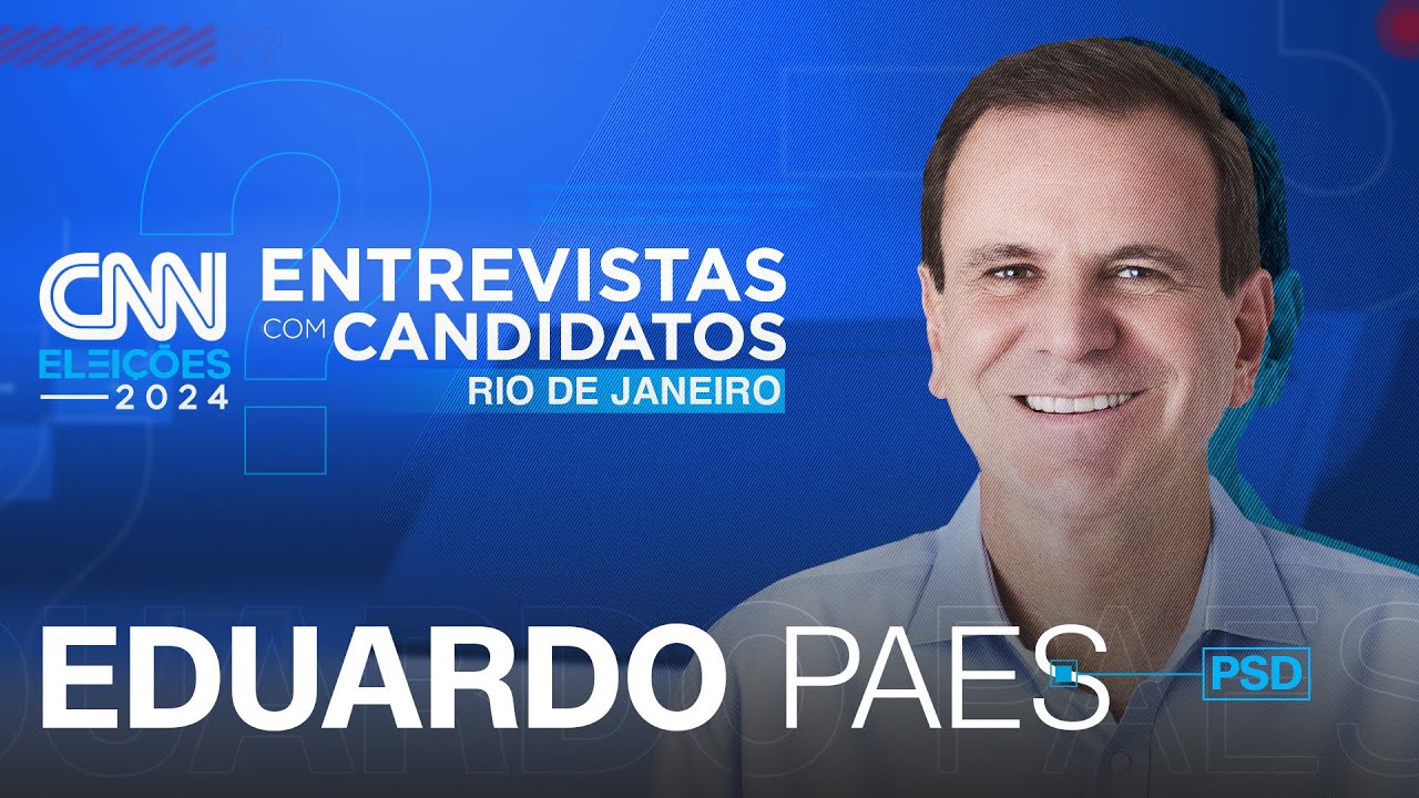Eduardo Paes (PSD) em entrevista da CNN Eleições: o que o candidato propõe para o Rio