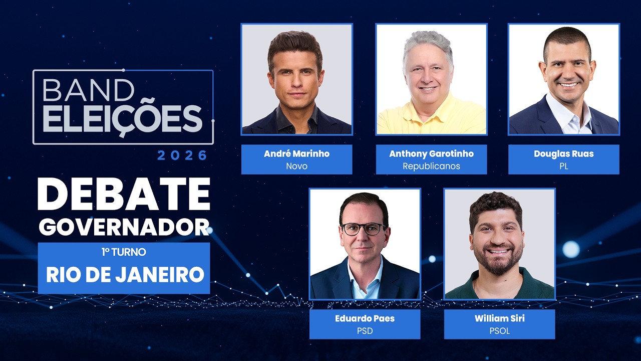 Debate na Band: o que os candidatos ao governo do RJ propõem